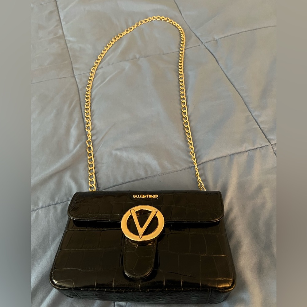 ‼️Mario Valentino Leather Croc Crossbody‼️